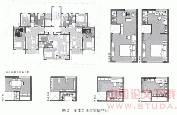 中小户型住宅设计中的“2+X”可变模式探讨