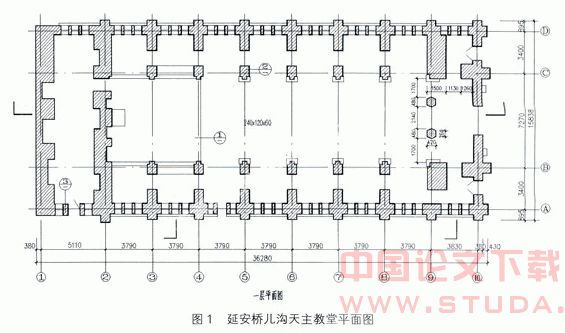 中西文化交融下的延安桥儿沟天主教教堂