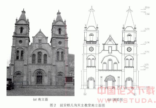 中西文化交融下的延安桥儿沟天主教教堂