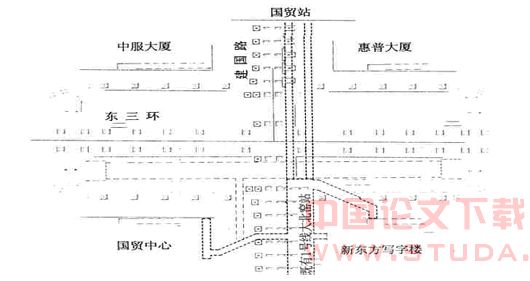 北京地铁10号线一期工程国贸站方案设计