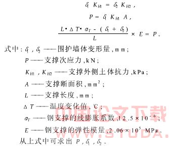 地铁超宽基坑围护结构设计受温度影响分析