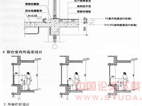 住宅的细部构造设计应注意的一些问题
