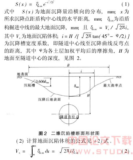 地铁隧道盾构施工地表沉降的预测分析