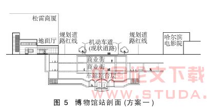 哈尔滨地铁1号线博物馆站方案设计